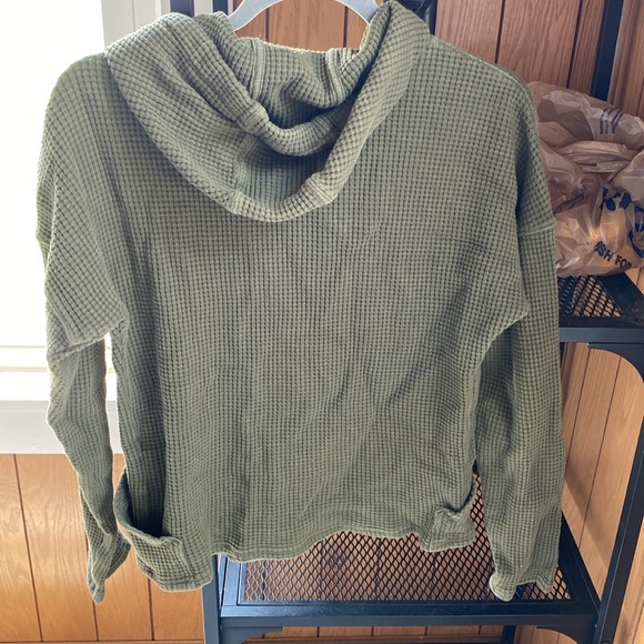 🦋Carhartt Waffle Knit Hooded Sweatshirt Size Small - Picture 4 of 8